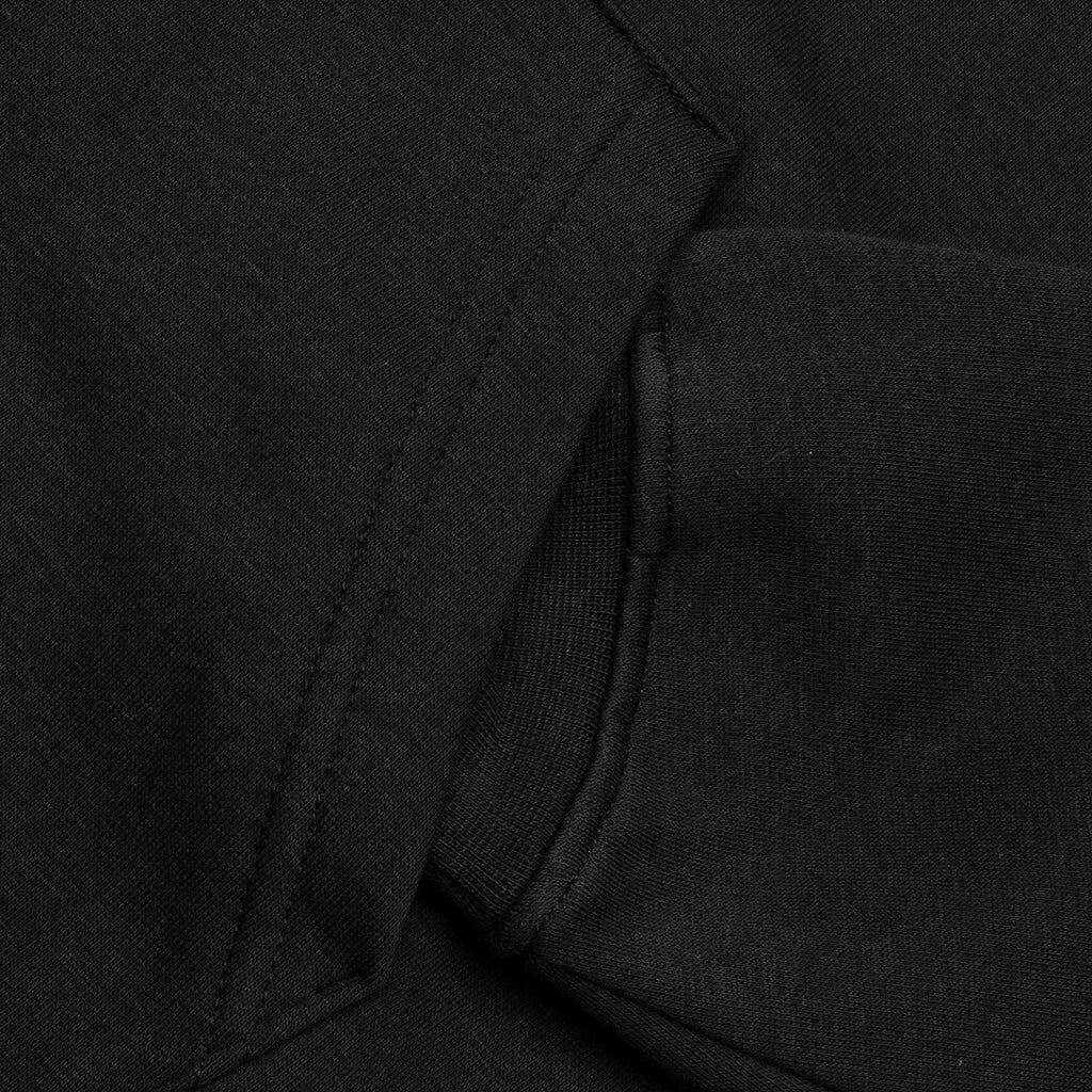 Brooklyn Fleece Full Zip Hoodie Black White