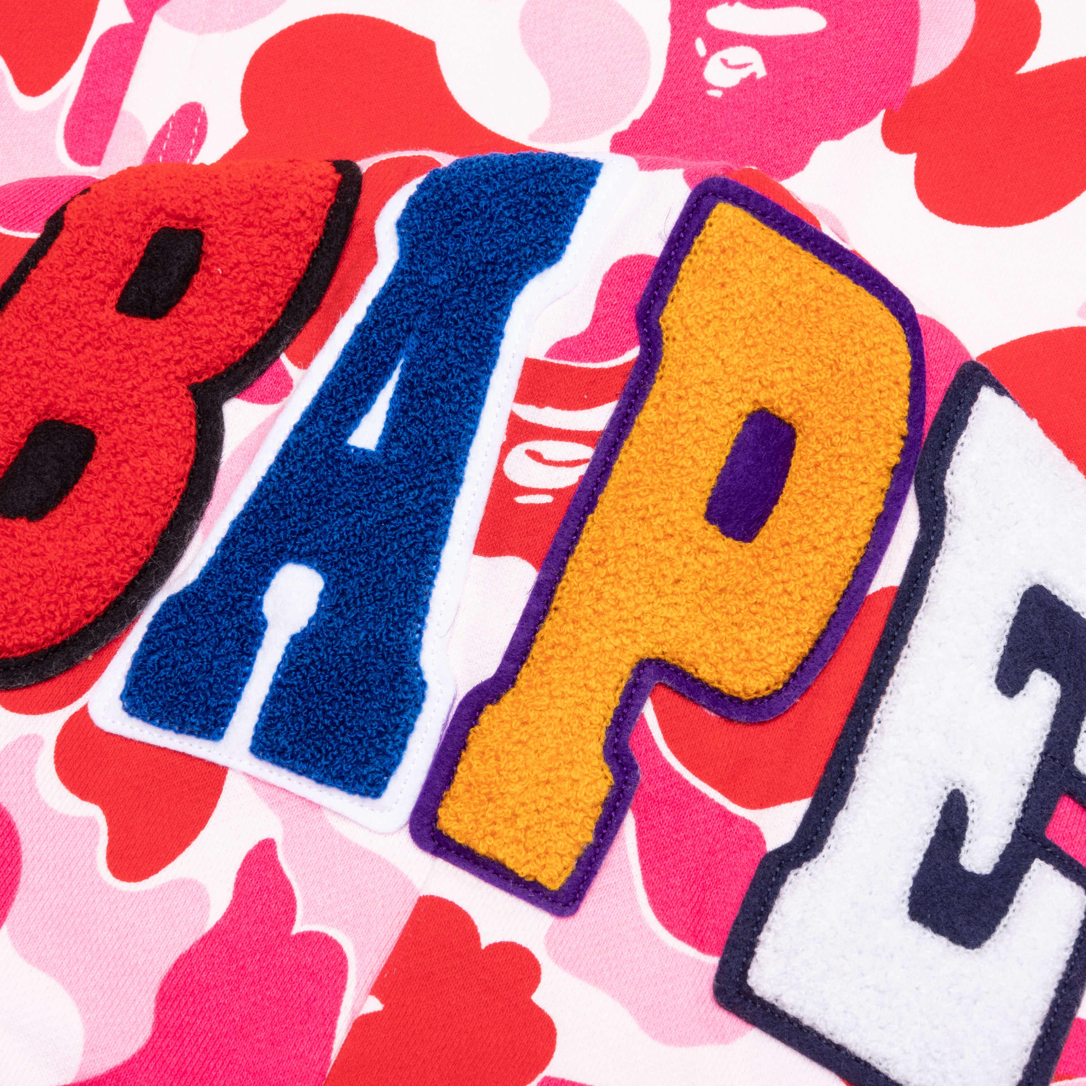 ABC Camo 2nd APE Pullover Hoodie Pink
