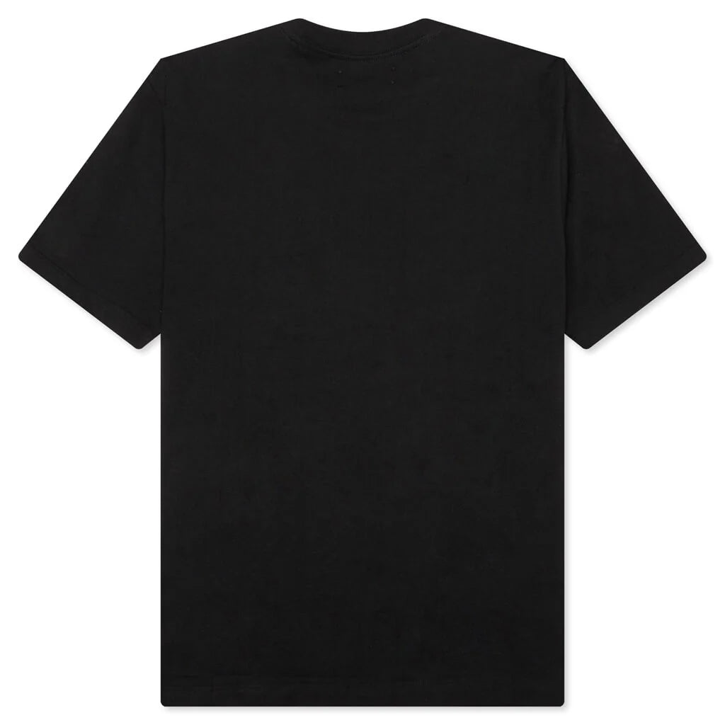 Staggered Chrome Tee Black