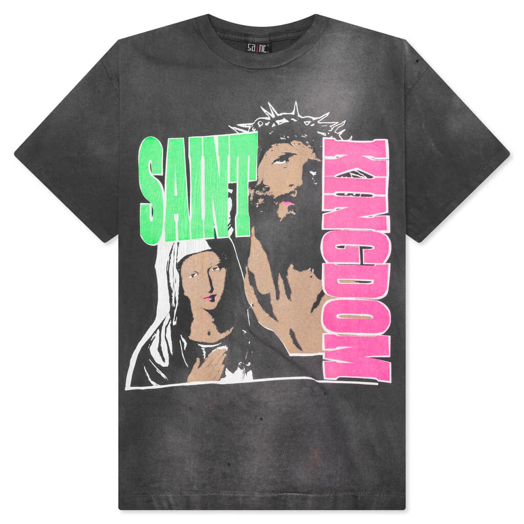 Saint Michael x Last Man St Kingdom S S Tee Black