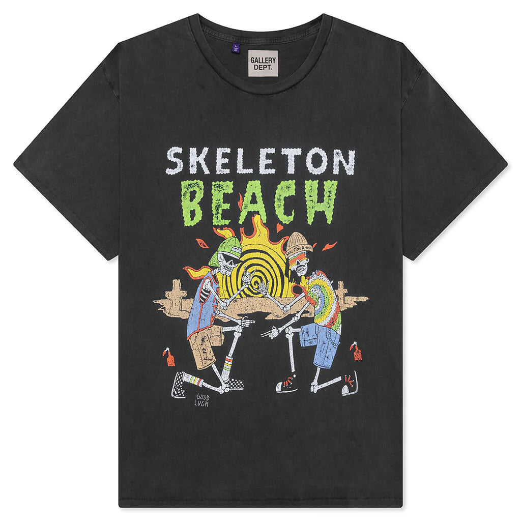 Skeleton Beach Tee Vintage Black