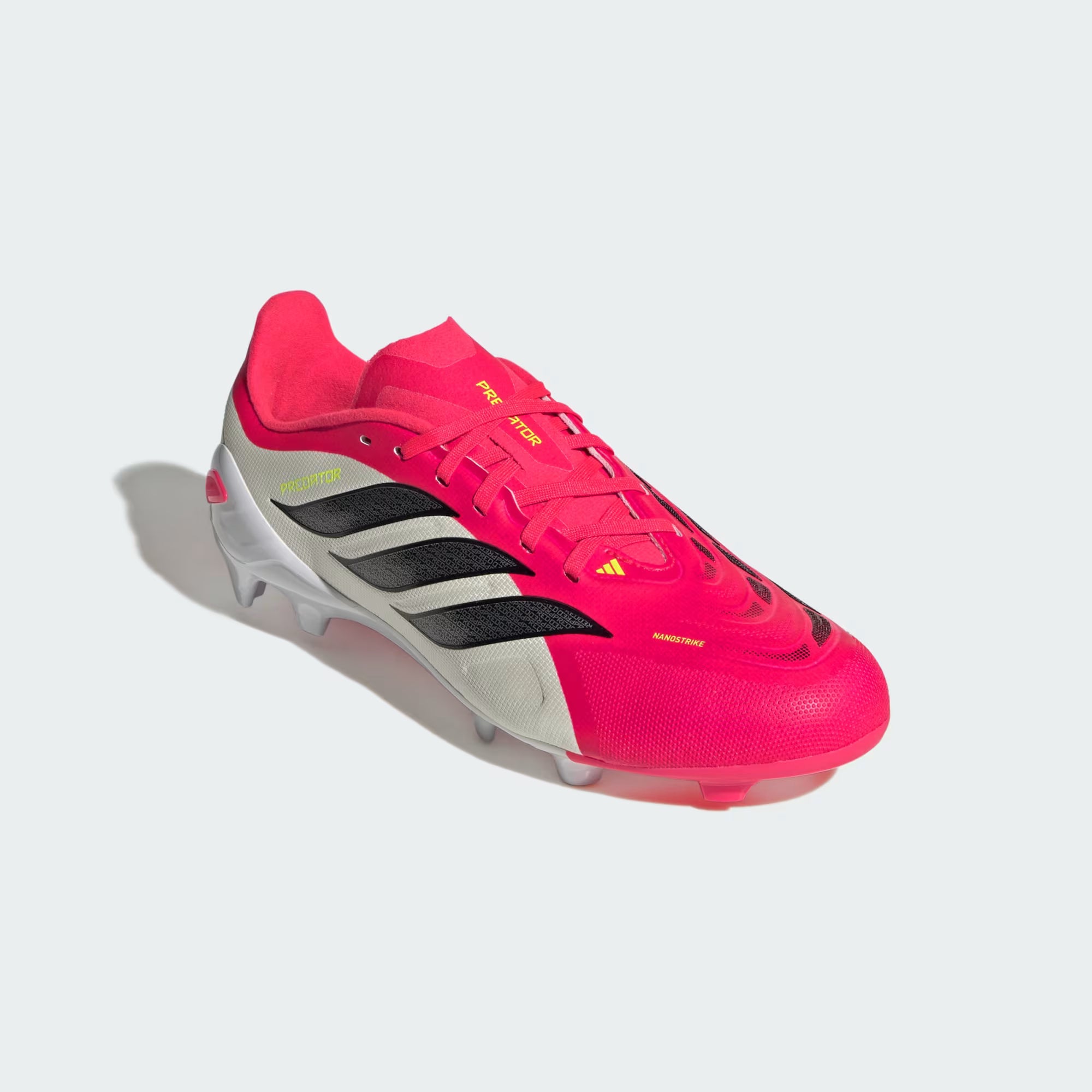 adidas Predator League FG Firm Ground Youth Soccer Cleats Red Black White