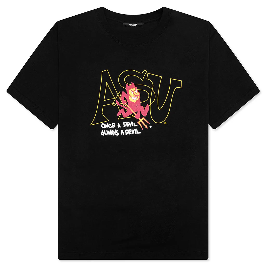 Feature x ASU Fork Em Devils Tee Black