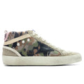 Womens Mid Star Green Camouflage Taupe Black
