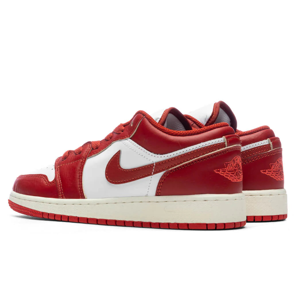 Air Jordan 1 Low SE GS White Dune Red Lobster