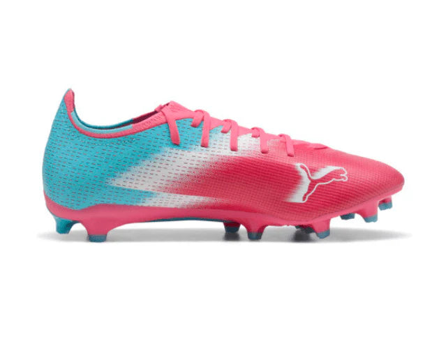 PUMA Ultra 6 Match RE Charge FG AG Firm Multi Ground Soccer Cleats Blue Pink