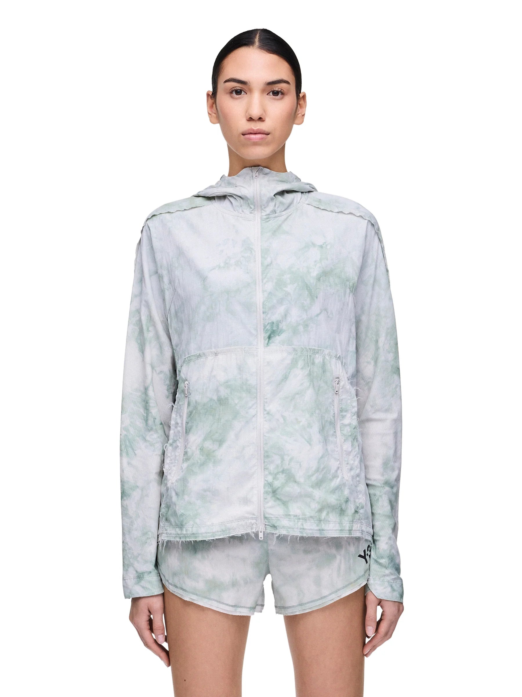 Adidas Womens Y 3 All Over Print Running Jacket