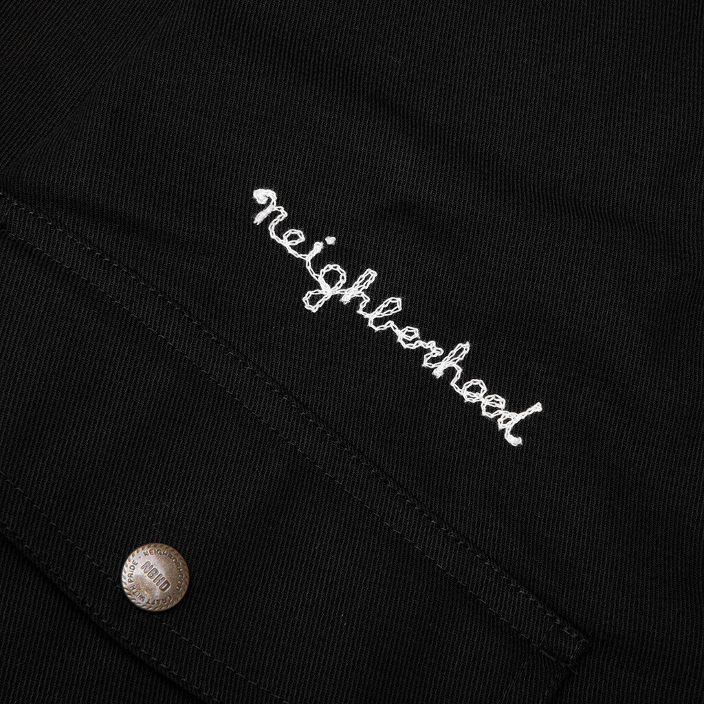 Zip Work Jacket Black