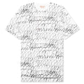 Scribble Motif T Shirt Lily White