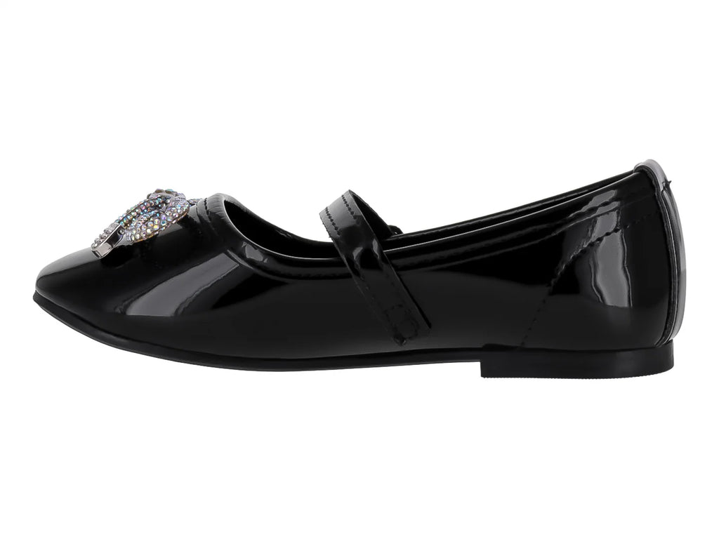 Zapatos Planos 4EVER de Charol Negro para Niña
