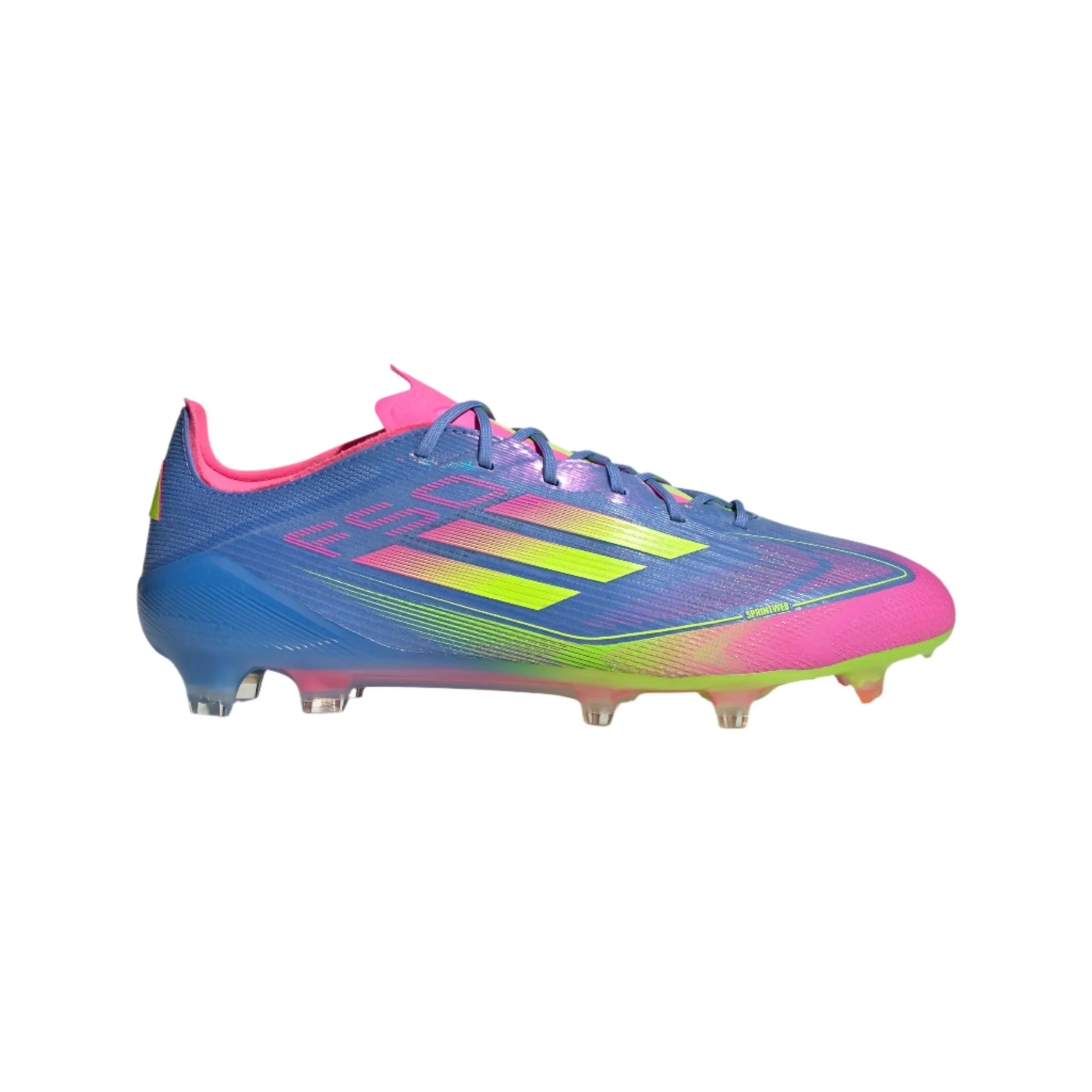 adidas F50 Elite Firm Ground Boots Blue Fusion Lucid Lemon Lucid Pink