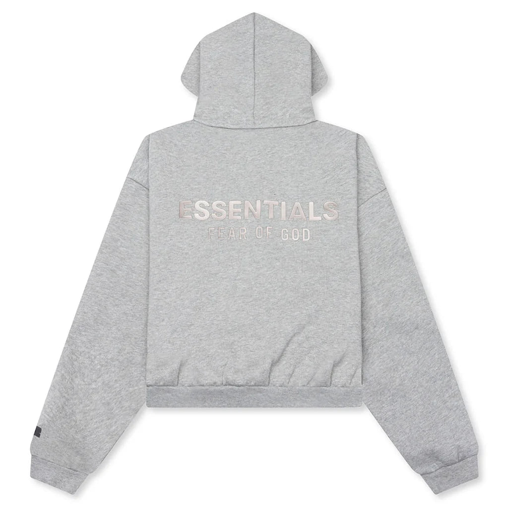 Kids Fleece Zip Up Hoodie Concrete Heather