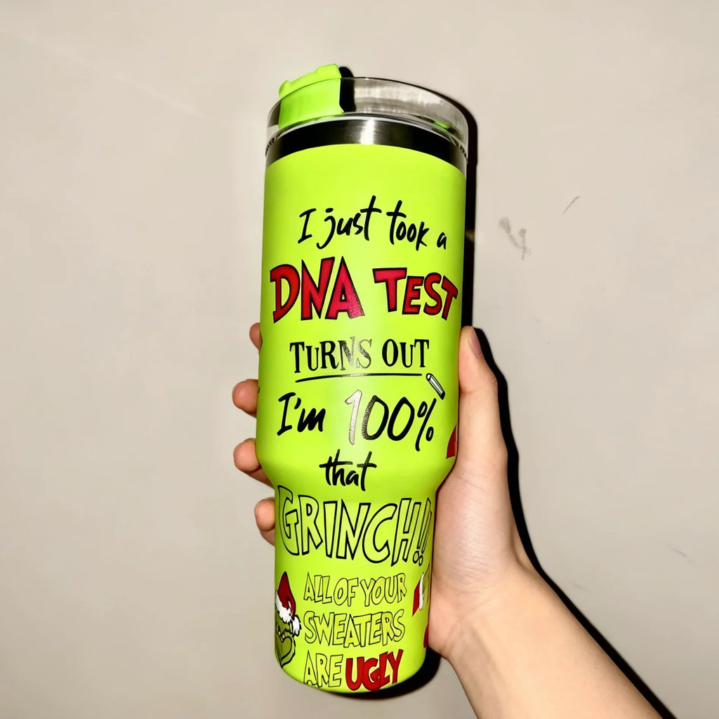 Copo Térmico Grinch Tumbler 12L Inox com Tampa Hermética