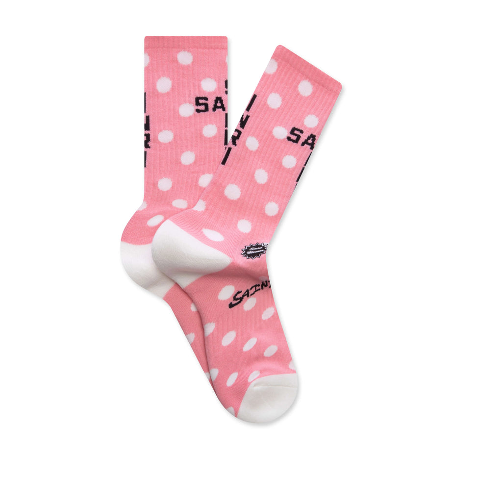 Dot Socks Pink White