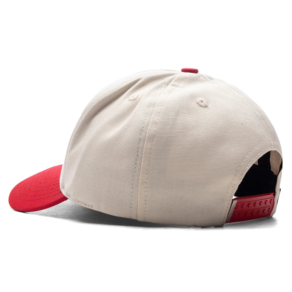 Ma Canvas Hat Alabaster Red