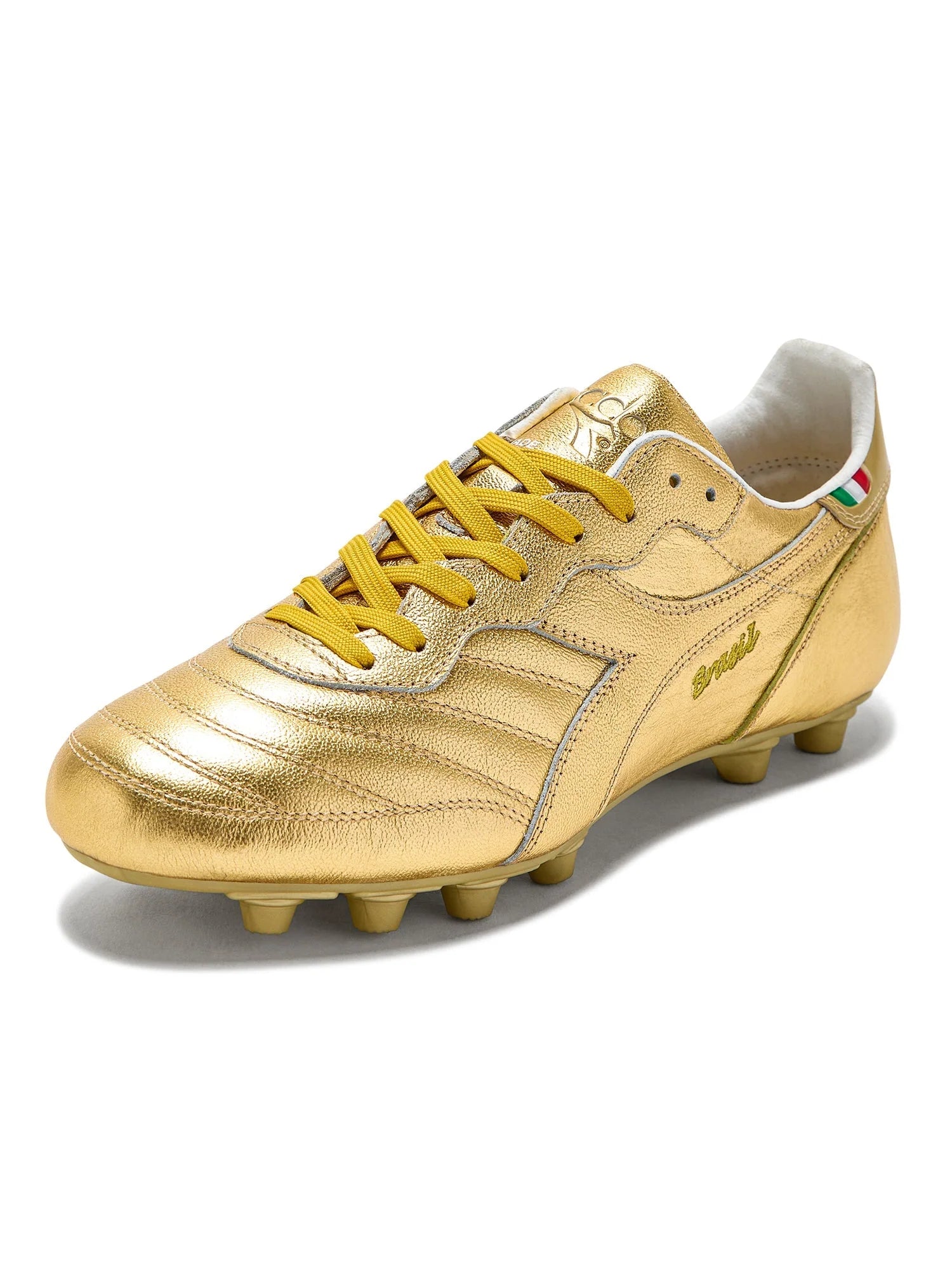 Diadora Brasil Italy OG LT MDU FG Firm Ground Soccer Cleats Gold