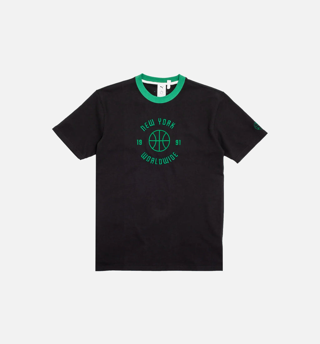Rhuigi Graphic Mens Short Sleeve Shirt Black Green