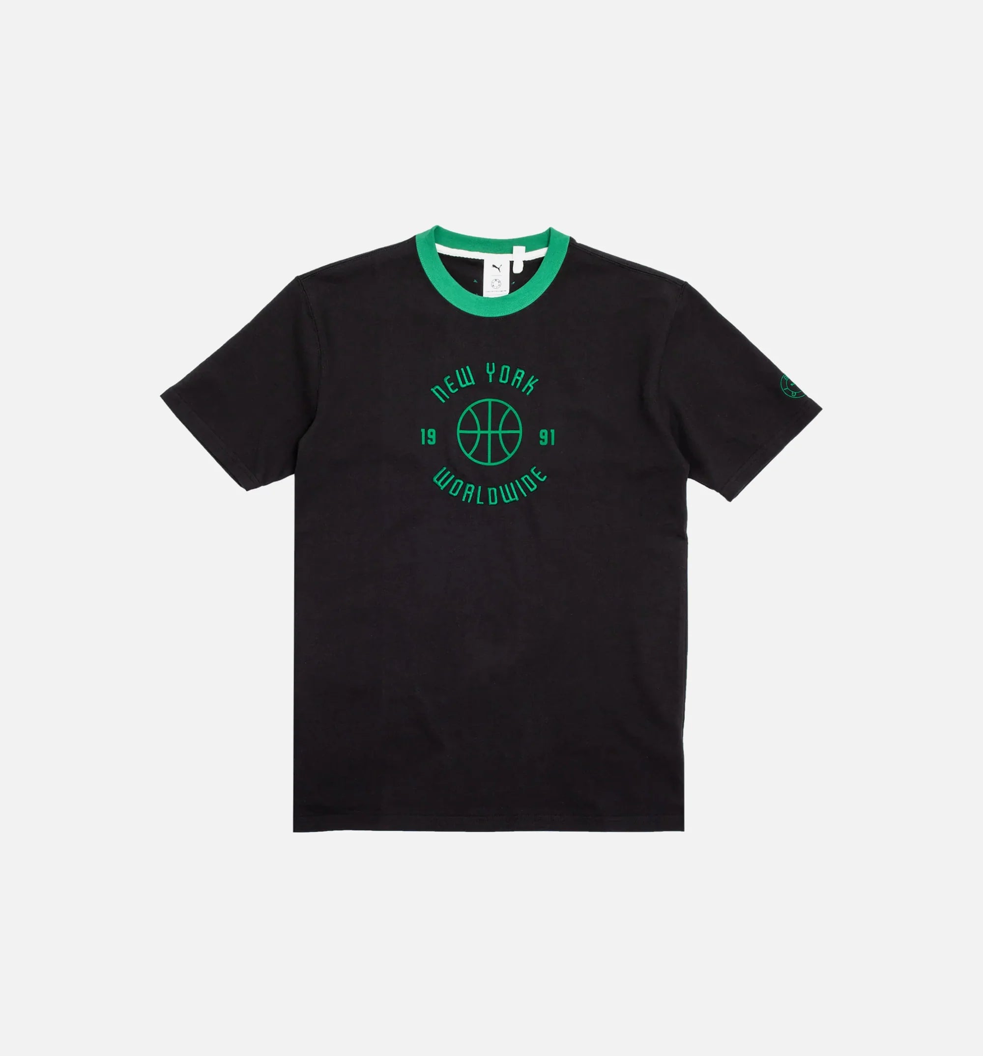 Rhuigi Graphic Mens Short Sleeve Shirt Black Green
