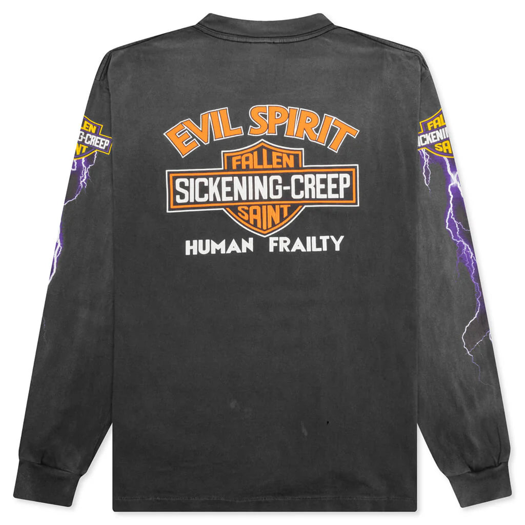 Evil Spilit L S Tee Black