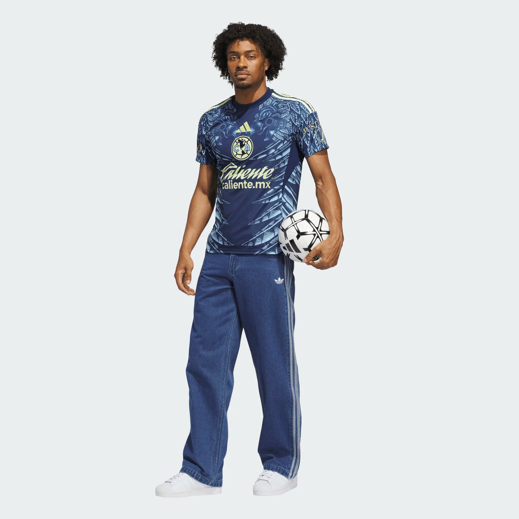 adidas Club América Mens Away Soccer Jersey 25 26 Blue