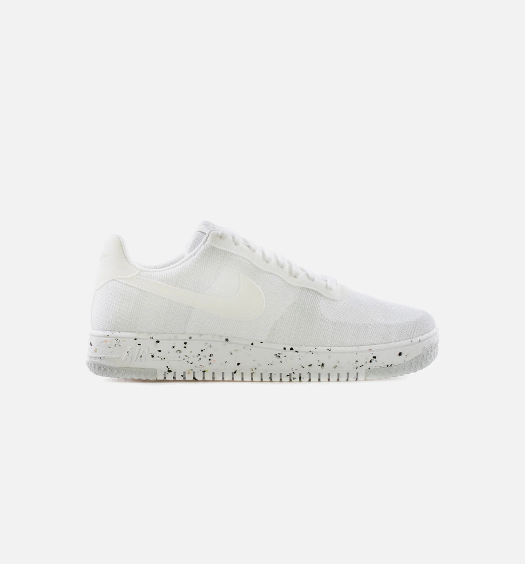 Air Force 1 Crater FlyKnit Mens Lifestyle Shoe White Sail Wolf Grey White