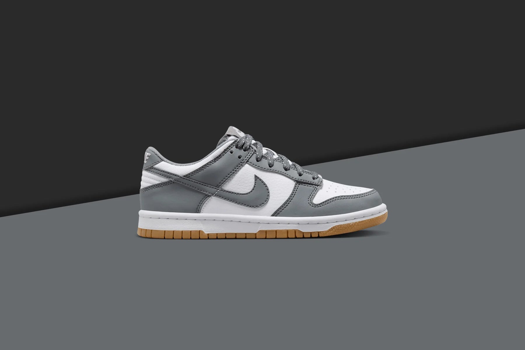 Dunk Low GS Reflective Grey White Smoke Grey Light Iron Ore