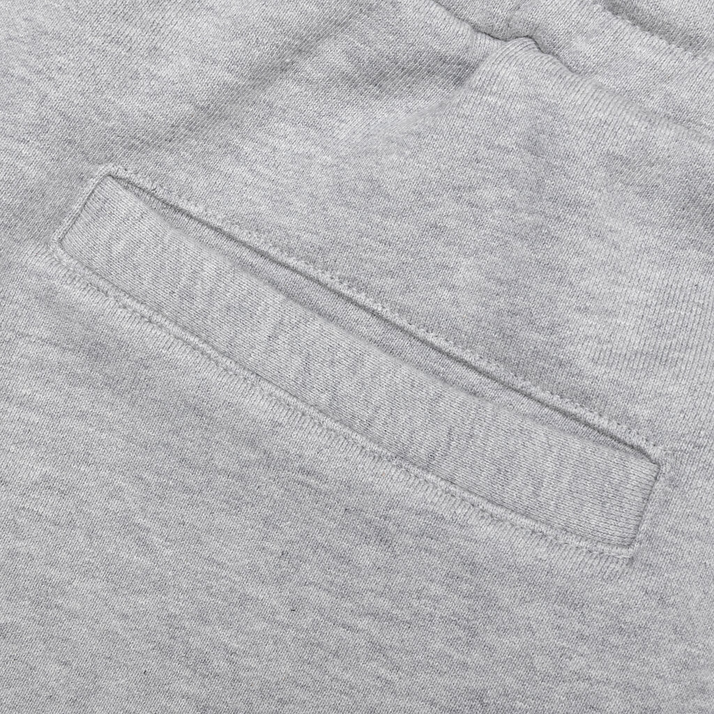 Distressed Shorts Small Logo Heather Grey