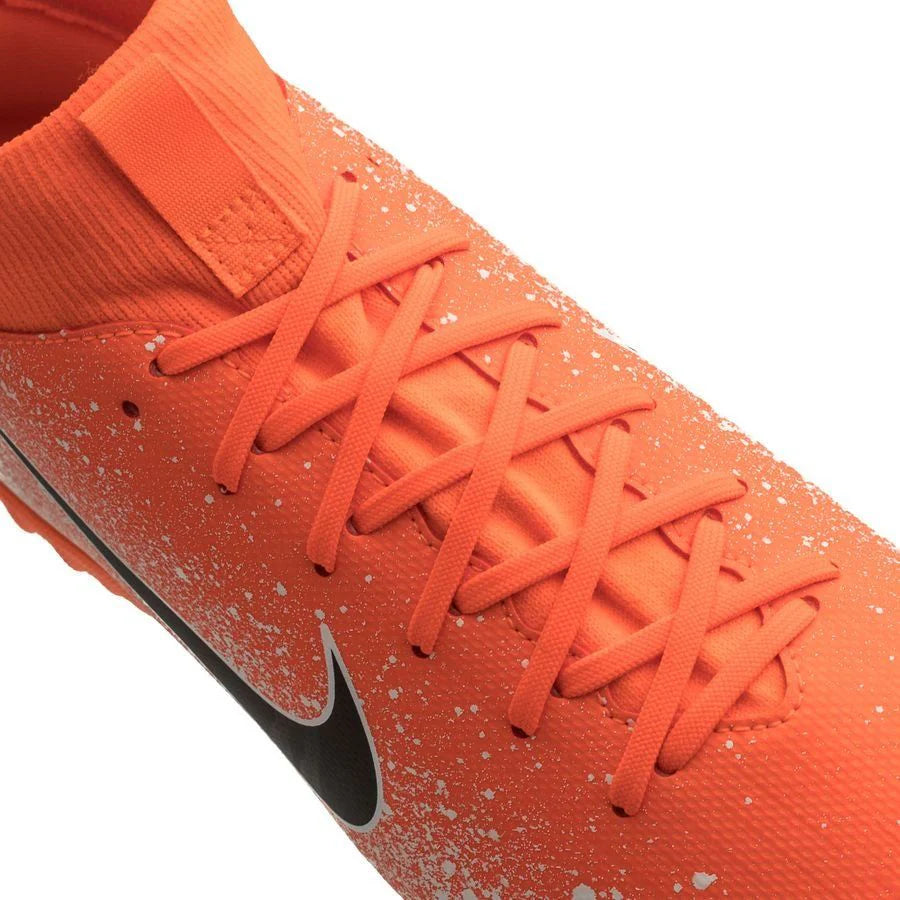 Nike JR Superflyx 6 Academy TF Turf Soccer Cleats Hyper Crimson Black White