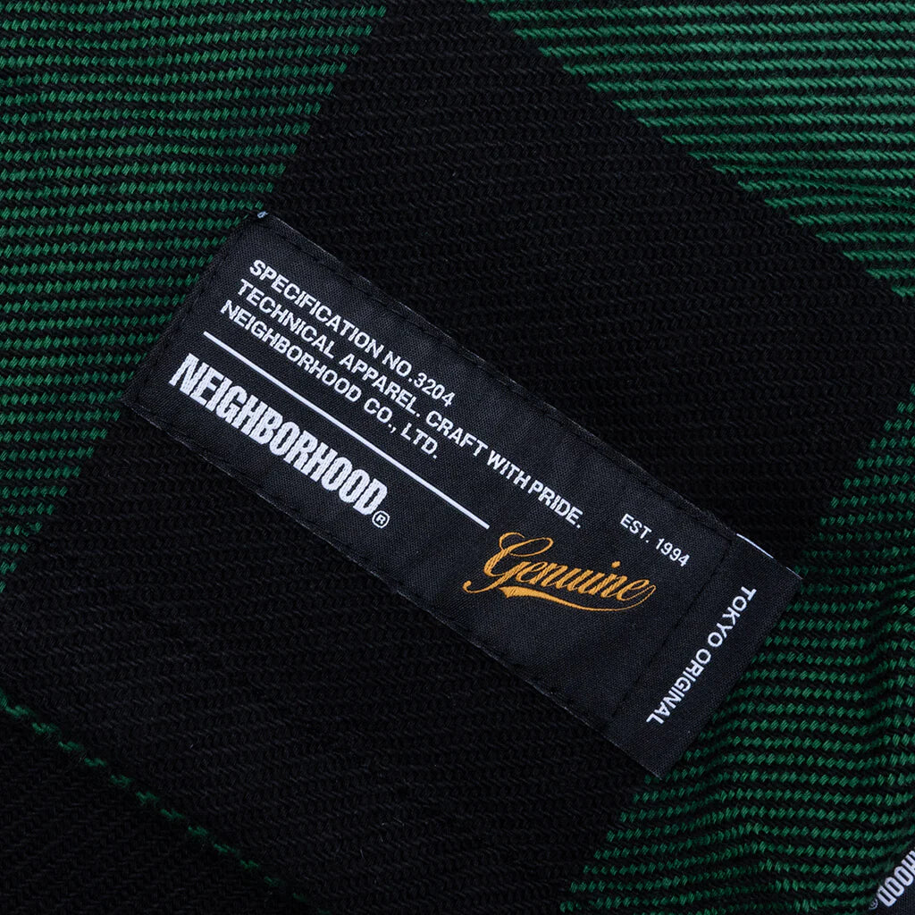 Buffalo Check Shirt L S Green