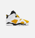 Air Jordan 6 Retro Yellow Ochre Preschool Lifestyle Shoe Yellow Ochre White Free Shipping