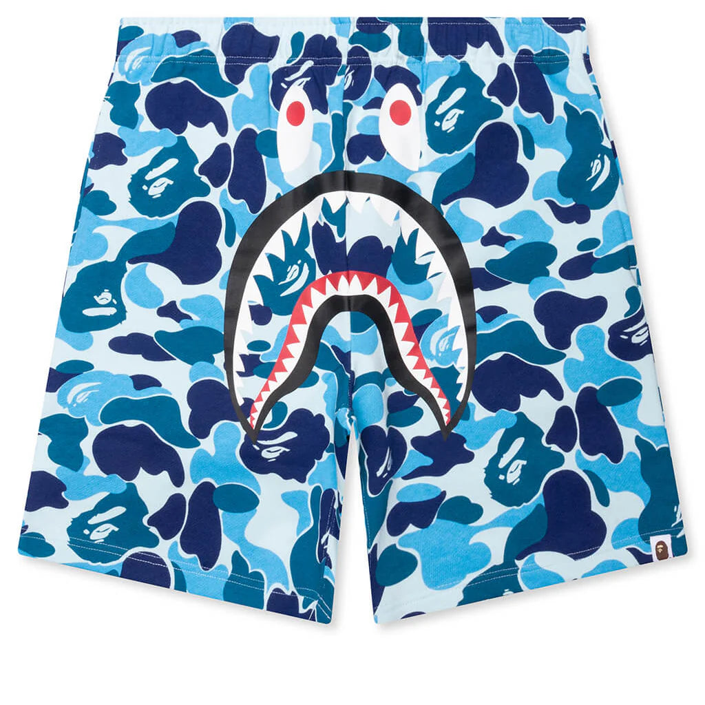 ABC Camo Shark Sweat Shorts Blue