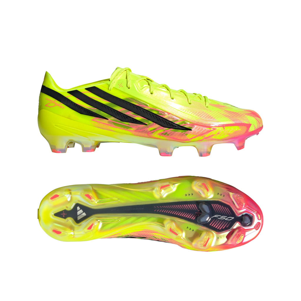 adidas F50 Hyperfast Elite Firm Ground Mens Soccer Cleats Yellow Black