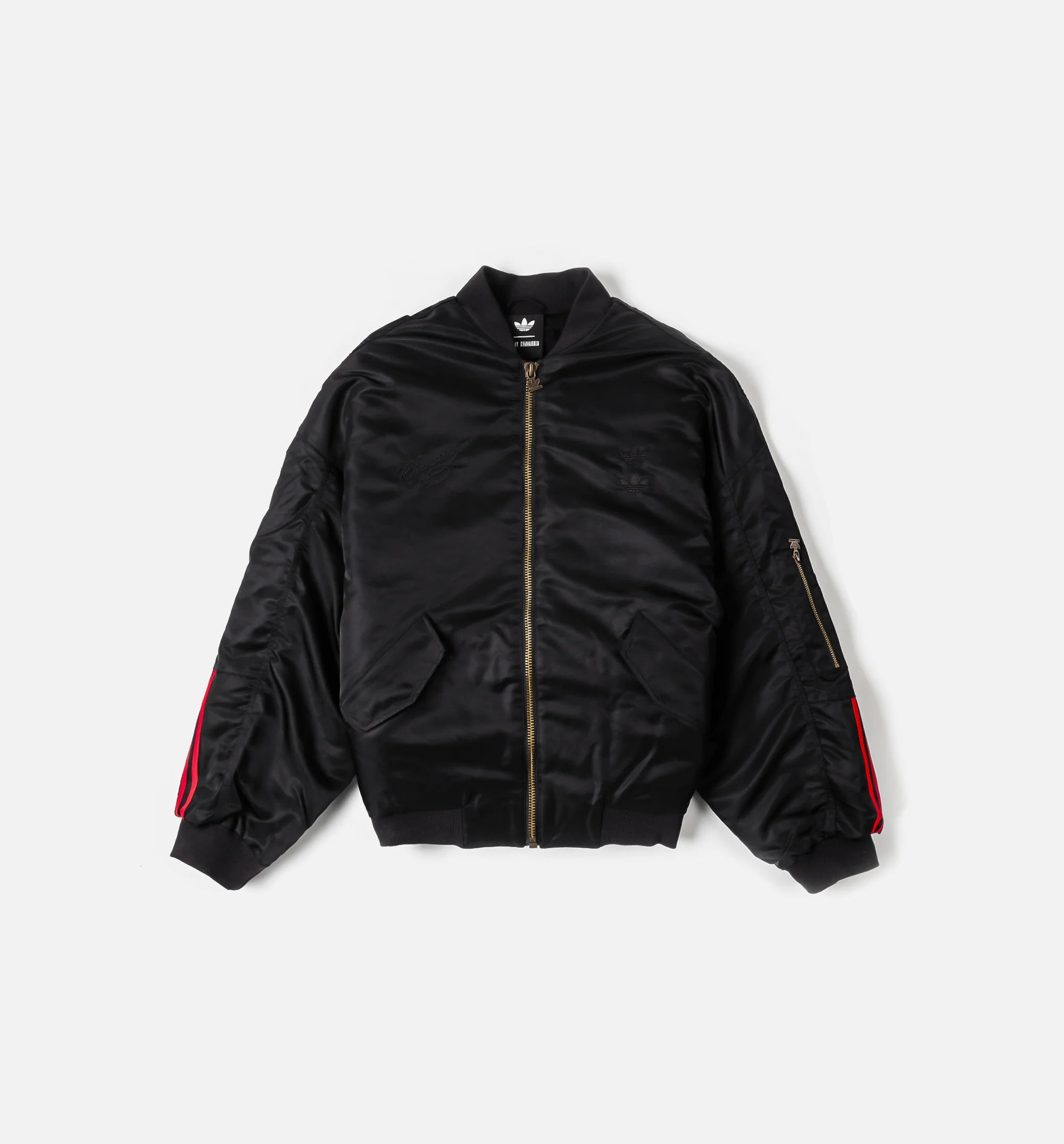 Willy Chavarria x Adidas Zipped Bomber Mens Jacket Black
