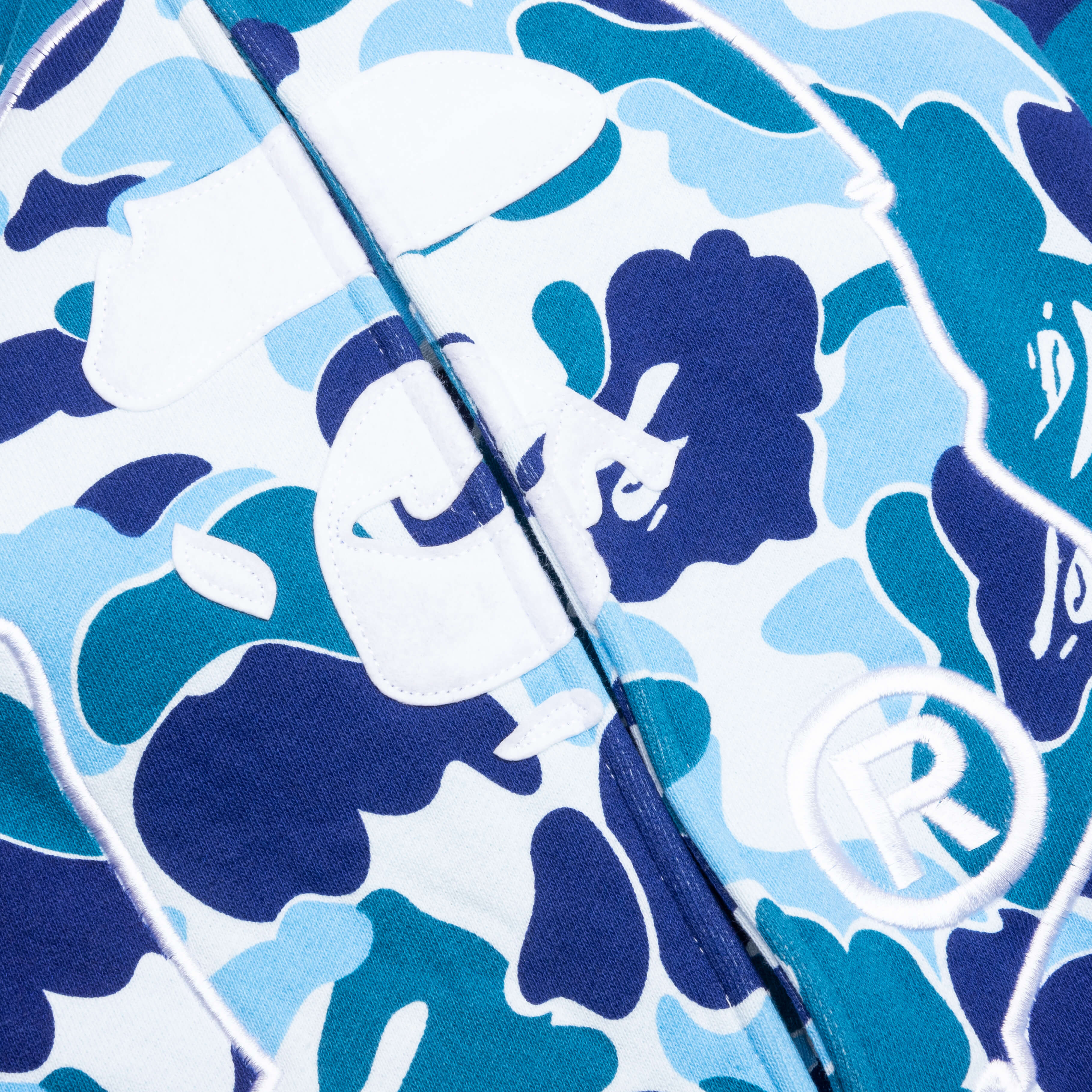 ABC Camo 2nd APE Pullover Hoodie Blue