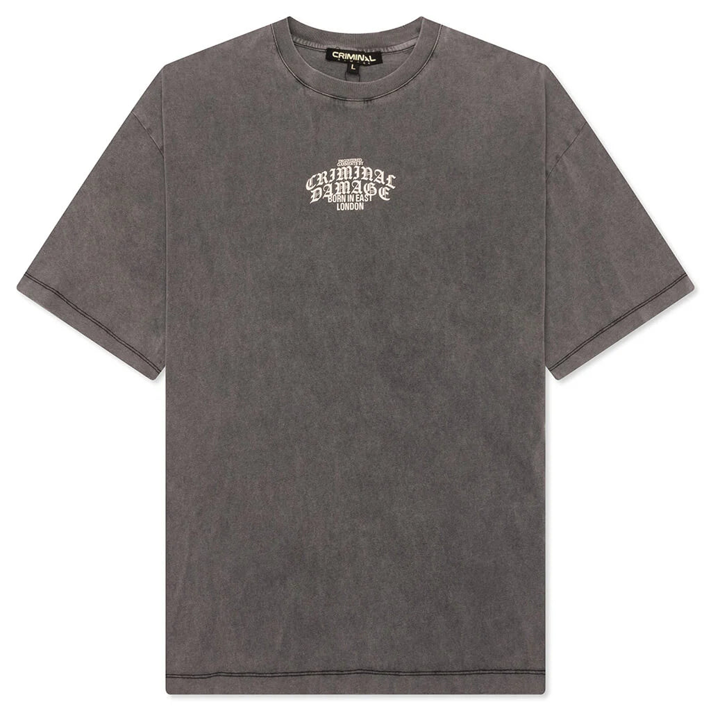 Logo Mania T Shirt Washed Grey