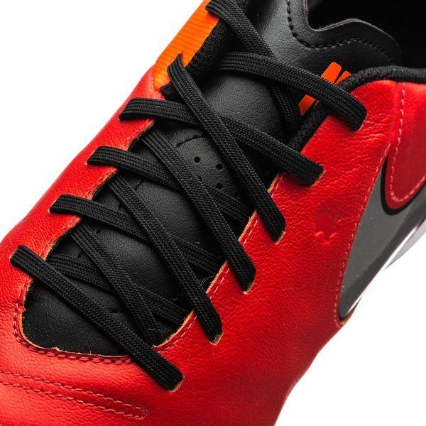 Nike Tiempo Genio Leather II TF Turf Soccer Cleats Light Crimson Metallic Silver