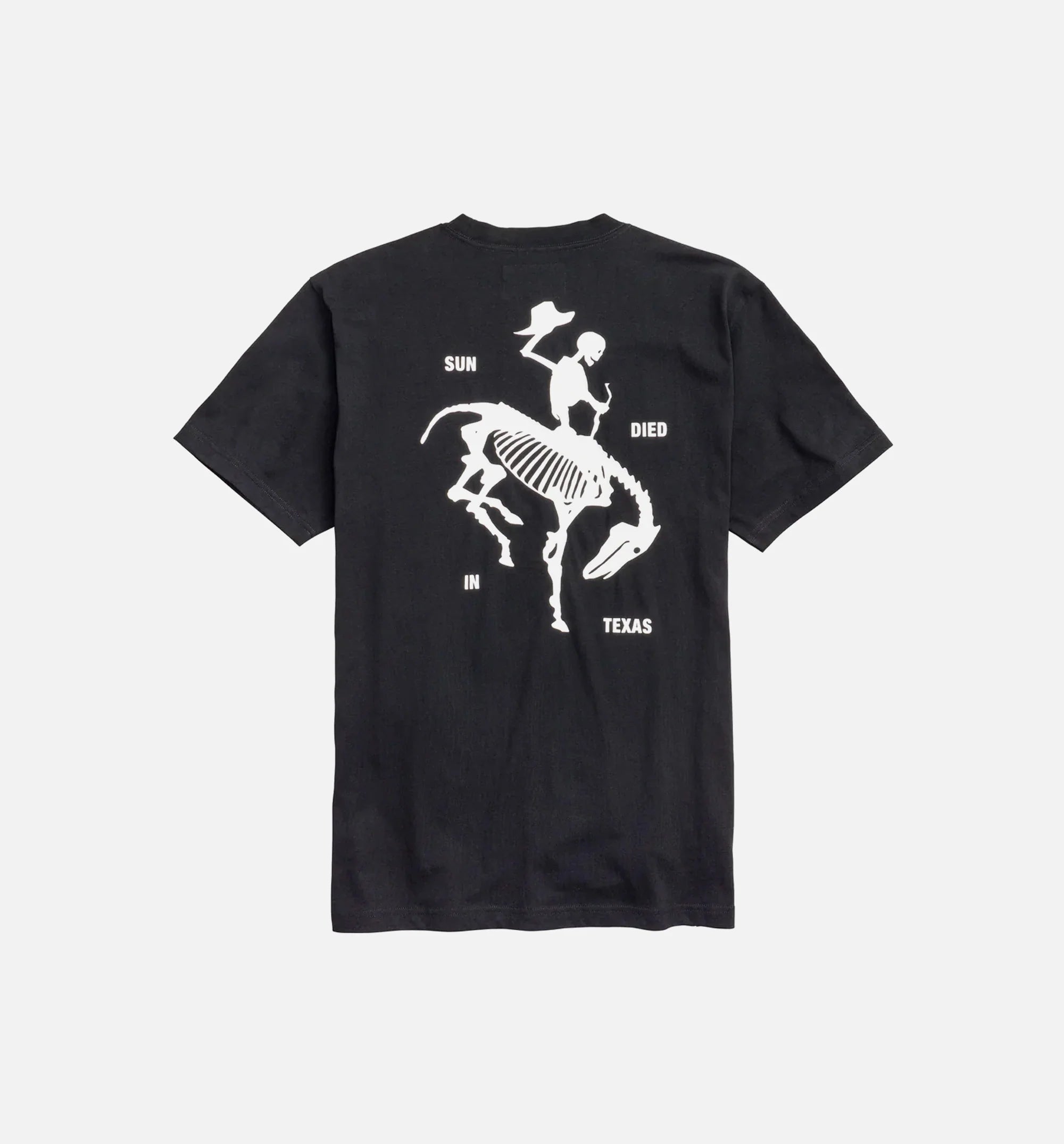 NYS Sun Dyed In Texas Heavyweight Pocket Short Sleeve Tee Mens T Shirt Black