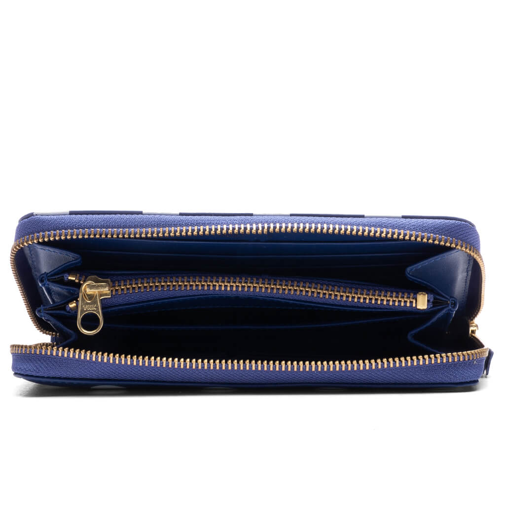 Comme des Garcons Polka Dots Wallet Navy