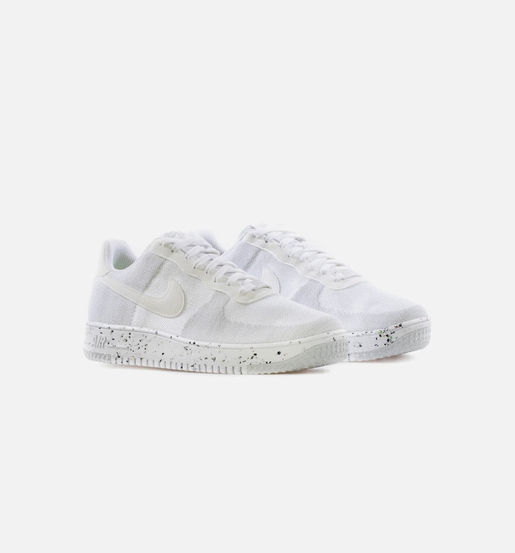 Air Force 1 Crater FlyKnit Mens Lifestyle Shoe White Sail Wolf Grey White