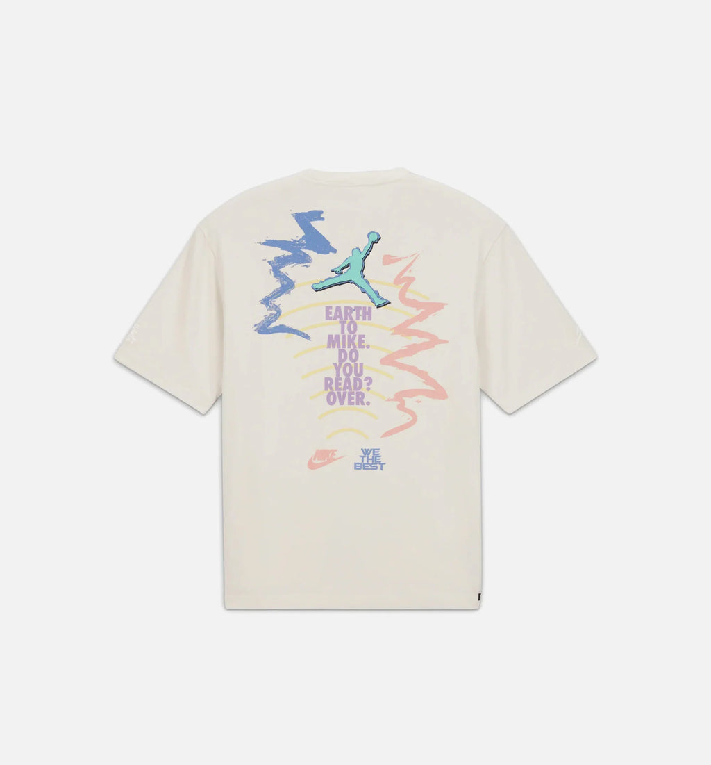 Air Jordan x DJ Khaled Mens Short Sleeve Shirt Beige
