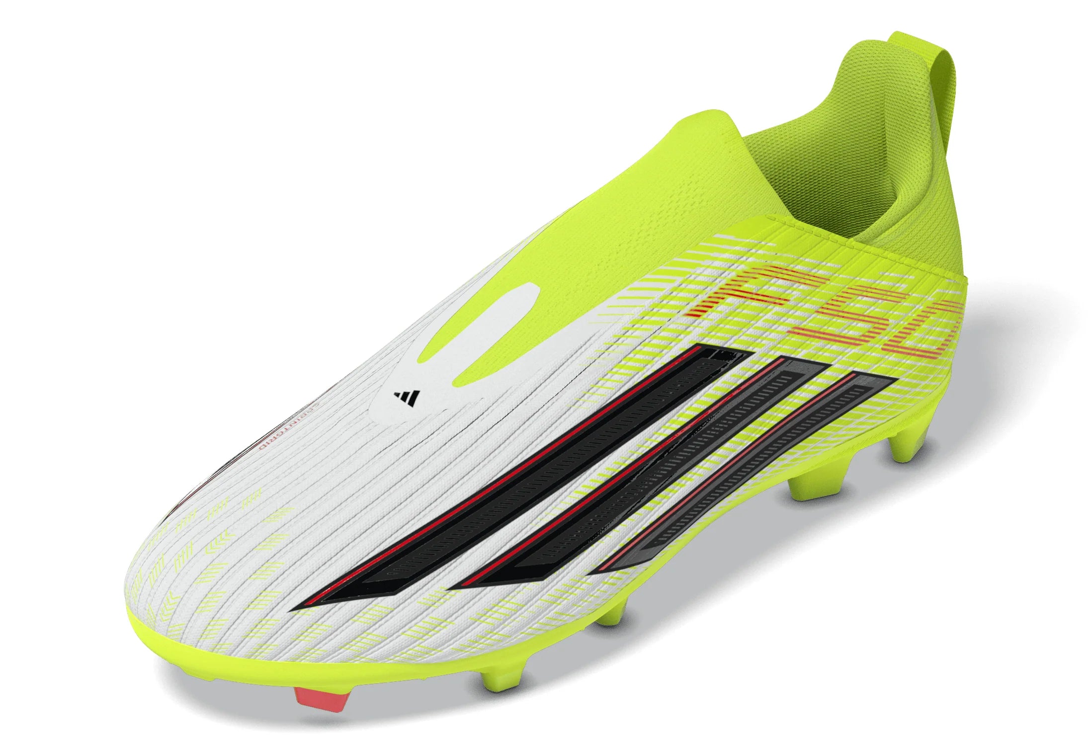 adidas F50 League Laceless FG MG Firm Ground Multi Ground Youth Soccer Cleats Yellow Black Red