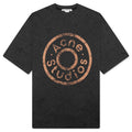 Logo T Shirt Relaxed Fit Black Melange