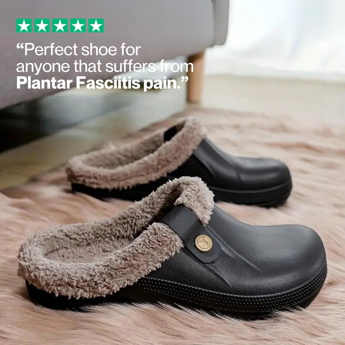 Arlo Fuzzy Healthy Non Slip Comfort Clog Mules