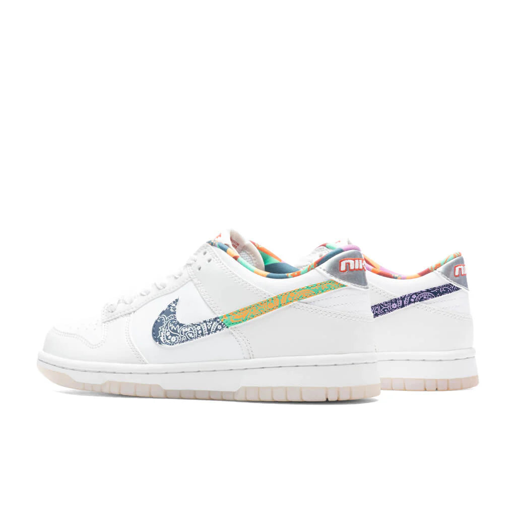 Dunk Low Multi Color Paisley GS White Diffused Blue White