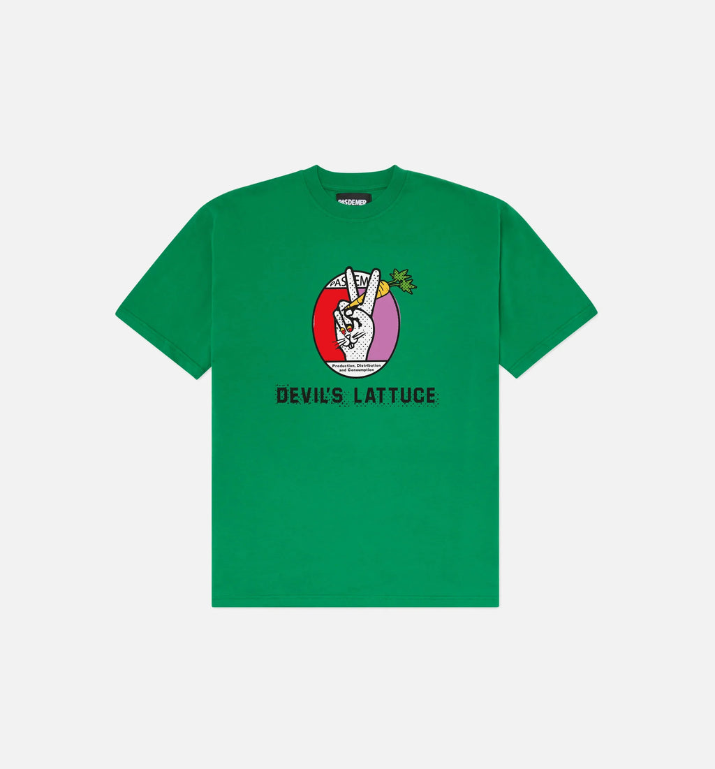 Hard Times Devils Lattuce Mens Short Sleeve Shirt Green