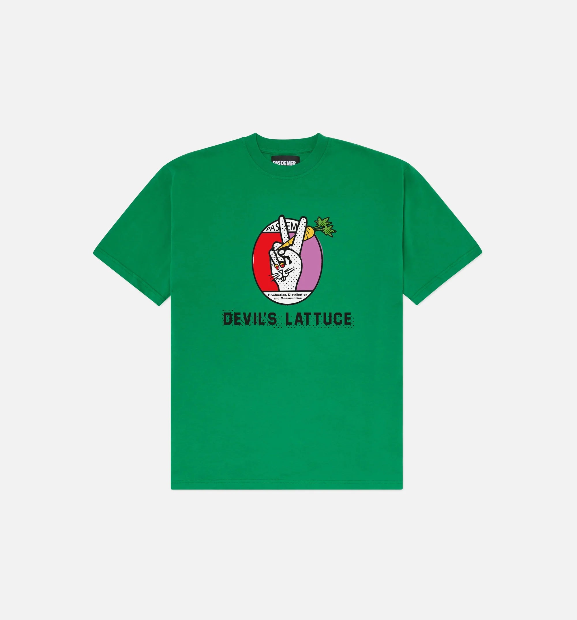 Hard Times Devils Lattuce Mens Short Sleeve Shirt Green