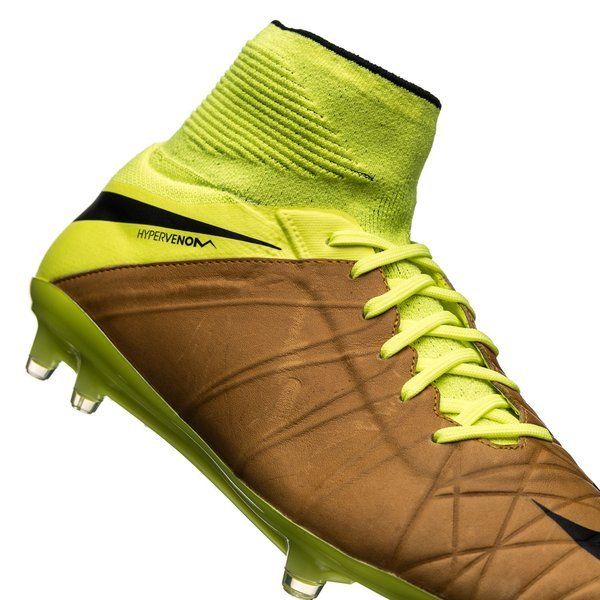 Nike Hypervenom Phantom II LT FG Firm Ground Soccer Cleats Canvas Black Volt