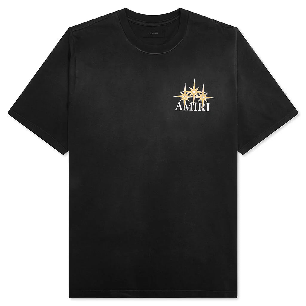 Amiri Starburst Oversized Tee Black