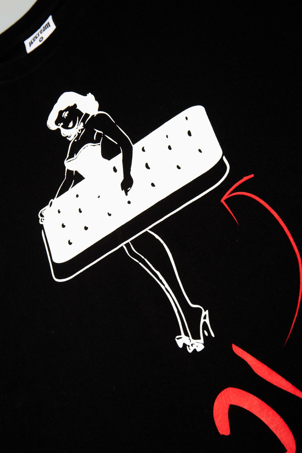Streetwear Collection Sandwich Mens Long Sleeve T Shirt Black Black