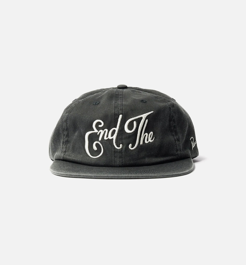 End The 6 Panel Adjustable Mens Hat Black
